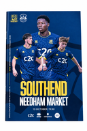 Southend United Vs Needham Market FA Youth Cup Programme