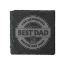 Best Dad Slate Coaster