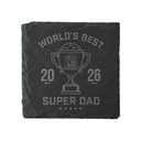 Super Dad Slate Coaster